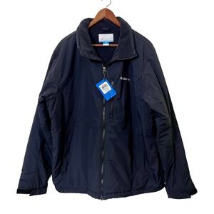 Columbia Northern Utilizer Jacket Mens XL Black Full Zip Fleece Lined‎ Outerwear